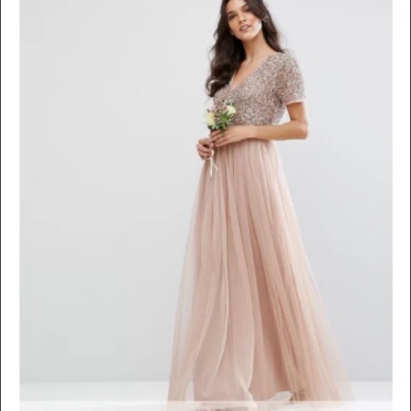 Bridesmaid/ Wedding Guest/ Prom Dress- ASOS Maxi - Picture 1 of 3